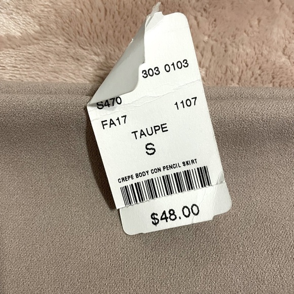 NWT Taupe pencil skirt - Picture 2 of 3